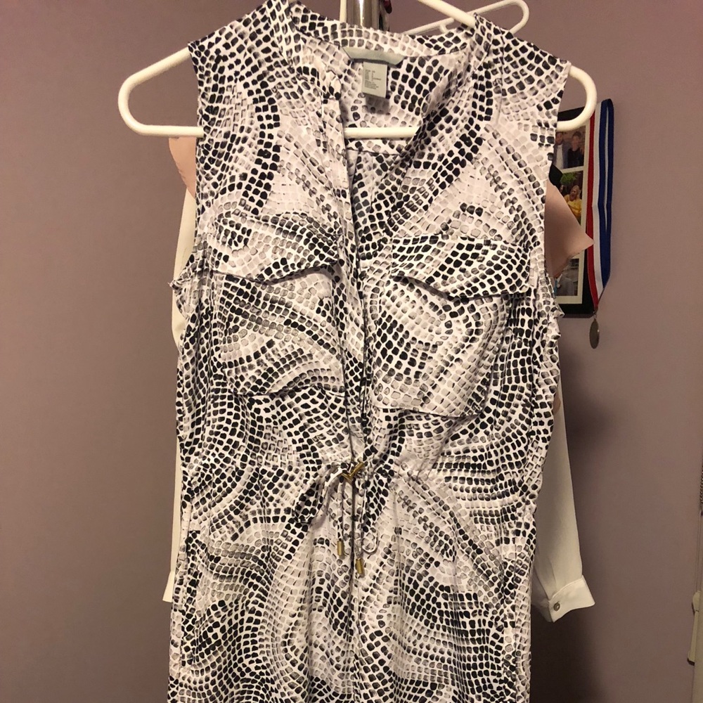 H&M sleeveless printed dress